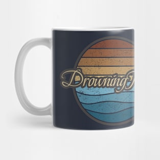 Drowning Pool Retro Waves Mug